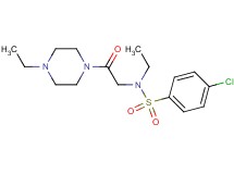 4-chloro-N-ethyl-N-[2-(4-ethyl-1-piperazinyl)-2-oxoethyl]benzenesulfonamide
