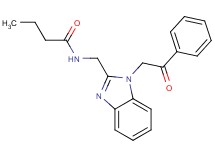 N-{[1-(2-oxo-2-phenylethyl)-1H-benzimidazol-2-yl]methyl}butanamide