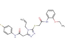 2-[4-allyl-5-({2-[(2-ethoxyphenyl)amino]-2-oxoethyl}thio)-4H-1,2,4-triazol-3-yl]-N-(4-fluorophenyl)acetamide