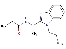 N-[1-(1-propyl-1H-benzimidazol-2-yl)ethyl]propanamide