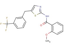 2-methoxy-N-{5-[3-(trifluoromethyl)benzyl]-1,3-thiazol-2-yl}benzamide