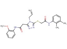 2-[4-allyl-5-({2-[(2,3-dimethylphenyl)amino]-2-oxoethyl}thio)-4H-1,2,4-triazol-3-yl]-N-(2-methoxyphenyl)acetamide