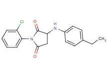 1-(2-chlorophenyl)-3-[(4-ethylphenyl)amino]-2,5-pyrrolidinedione