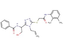 N-{1-[4-allyl-5-({2-[(2,3-dimethylphenyl)amino]-2-oxoethyl}thio)-4H-1,2,4-triazol-3-yl]-2-hydroxyethyl}benzamide