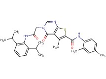 3-{2-[(2,6-diisopropylphenyl)amino]-2-oxoethyl}-N-(2,4-dimethylphenyl)-5-methyl-4-oxo-3,4-dihydrothieno[2,3-d]pyrimidine-6-carboxamide
