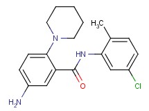 5-amino-N-(5-chloro-2-methylphenyl)-2-(1-piperidinyl)benzamide