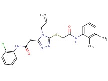 2-[(4-allyl-5-{2-[(2-chlorophenyl)amino]-2-oxoethyl}-4H-1,2,4-triazol-3-yl)thio]-N-(2,3-dimethylphenyl)acetamide