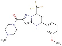 5-(3-methoxyphenyl)-2-[(4-methyl-1-piperazinyl)carbonyl]-7-(trifluoromethyl)-4,5,6,7-tetrahydropyrazolo[1,5-a]pyrimidine