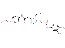2-[5-({2-[(3,4-dimethylphenyl)amino]-2-oxoethyl}thio)-4-ethyl-4H-1,2,4-triazol-3-yl]-N-(4-ethoxyphenyl)acetamide