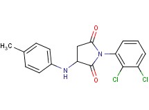 1-(2,3-dichlorophenyl)-3-[(4-methylphenyl)amino]-2,5-pyrrolidinedione