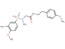 N~2~-[(4-methoxy-3-methylphenyl)sulfonyl]-N~1~-[2-(4-methoxyphenyl)ethyl]-N~2~-methylglycinamide