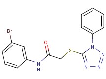 N-(3-bromophenyl)-2-[(1-phenyl-1H-tetrazol-5-yl)thio]acetamide