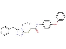2-[(5-benzyl-4-ethyl-4H-1,2,4-triazol-3-yl)thio]-N-(4-phenoxyphenyl)acetamide