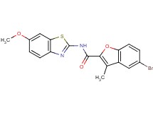 5-bromo-N-(6-methoxy-1,3-benzothiazol-2-yl)-3-methyl-1-benzofuran-2-carboxamide