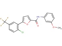5-[2-chloro-5-(trifluoromethyl)phenyl]-N-(3-methoxyphenyl)-2-furamide