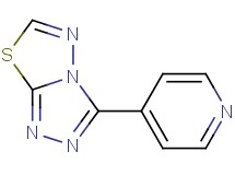 3-(4-pyridinyl)[1,2,4]triazolo[3,4-b][1,3,4]thiadiazole