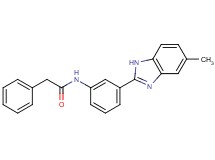 N-[3-(5-methyl-1H-benzimidazol-2-yl)phenyl]-2-phenylacetamide
