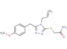2-{[4-allyl-5-(4-methoxybenzyl)-4H-1,2,4-triazol-3-yl]thio}acetamide