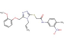 2-({4-allyl-5-[(2-methoxyphenoxy)methyl]-4H-1,2,4-triazol-3-yl}thio)-N-(4-methyl-3-nitrophenyl)acetamide