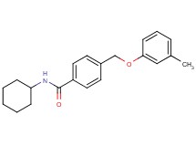 N-cyclohexyl-4-[(3-methylphenoxy)methyl]benzamide