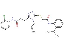 3-[4-allyl-5-({2-[(2-isopropylphenyl)amino]-2-oxoethyl}thio)-4H-1,2,4-triazol-3-yl]-N-(2-chlorophenyl)propanamide