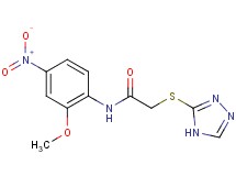 N-(2-methoxy-4-nitrophenyl)-2-(4H-1,2,4-triazol-3-ylthio)acetamide