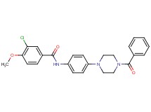 N-[4-(4-benzoyl-1-piperazinyl)phenyl]-3-chloro-4-methoxybenzamide