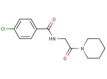 4-chloro-N-[2-oxo-2-(1-piperidinyl)ethyl]benzamide