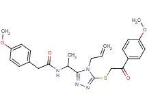 N-[1-(4-allyl-5-{[2-(4-methoxyphenyl)-2-oxoethyl]thio}-4H-1,2,4-triazol-3-yl)ethyl]-2-(4-methoxyphenyl)acetamide