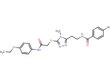4-bromo-N-{2-[5-({2-[(4-ethoxyphenyl)amino]-2-oxoethyl}thio)-4-methyl-4H-1,2,4-triazol-3-yl]ethyl}benzamide
