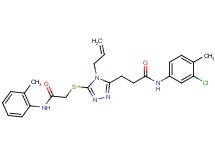 3-[4-allyl-5-({2-[(2-methylphenyl)amino]-2-oxoethyl}thio)-4H-1,2,4-triazol-3-yl]-N-(3-chloro-4-methylphenyl)propanamide