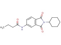 N-(2-cyclohexyl-1,3-dioxo-2,3-dihydro-1H-isoindol-5-yl)butanamide