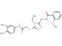 N-{[5-({2-[(3,4-dimethylphenyl)amino]-2-oxoethyl}thio)-4-ethyl-4H-1,2,4-triazol-3-yl]methyl}-2-methoxybenzamide