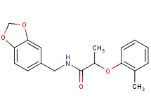 N-(1,3-benzodioxol-5-ylmethyl)-2-(2-methylphenoxy)propanamide