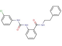 2-({[(3-chlorophenyl)amino]carbonyl}amino)-N-(2-phenylethyl)benzamide