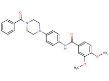 N-[4-(4-benzoyl-1-piperazinyl)phenyl]-3,4-dimethoxybenzamide