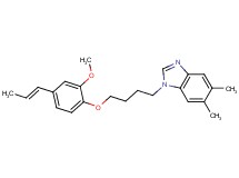 1-{4-[2-methoxy-4-(1-propen-1-yl)phenoxy]butyl}-5,6-dimethyl-1H-benzimidazole hydrochloride