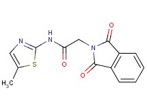 2-(1,3-dioxo-1,3-dihydro-2H-isoindol-2-yl)-N-(5-methyl-1,3-thiazol-2-yl)acetamide