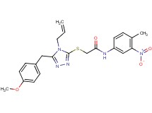 2-{[4-allyl-5-(4-methoxybenzyl)-4H-1,2,4-triazol-3-yl]thio}-N-(4-methyl-3-nitrophenyl)acetamide