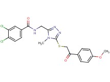 3,4-dichloro-N-[(5-{[2-(4-methoxyphenyl)-2-oxoethyl]thio}-4-methyl-4H-1,2,4-triazol-3-yl)methyl]benzamide