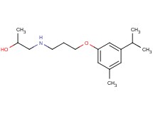 1-{[3-(3-isopropyl-5-methylphenoxy)propyl]amino}-2-propanol ethanedioate (salt)