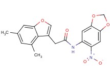 2-(4,6-dimethyl-1-benzofuran-3-yl)-N-(6-nitro-1,3-benzodioxol-5-yl)acetamide