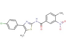 N-[4-(4-chlorophenyl)-5-methyl-1,3-thiazol-2-yl]-4-methyl-3-nitrobenzamide