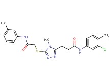 N-(3-chloro-4-methylphenyl)-3-[4-methyl-5-({2-[(3-methylphenyl)amino]-2-oxoethyl}thio)-4H-1,2,4-triazol-3-yl]propanamide