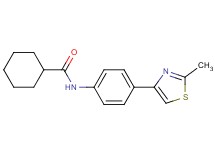 N-[4-(2-methyl-1,3-thiazol-4-yl)phenyl]cyclohexanecarboxamide