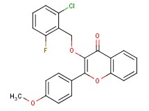 3-[(2-chloro-6-fluorobenzyl)oxy]-2-(4-methoxyphenyl)-4H-chromen-4-one