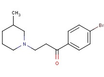 1-(4-bromophenyl)-3-(3-methyl-1-piperidinyl)-1-propanone