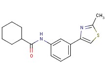 N-[3-(2-methyl-1,3-thiazol-4-yl)phenyl]cyclohexanecarboxamide