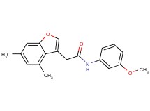 2-(4,6-dimethyl-1-benzofuran-3-yl)-N-(3-methoxyphenyl)acetamide