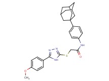 N-[4-(1-adamantyl)phenyl]-2-{[5-(4-methoxyphenyl)-4H-1,2,4-triazol-3-yl]thio}acetamide